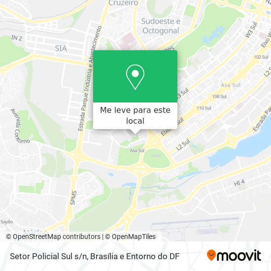 Setor Policial Sul s/n mapa