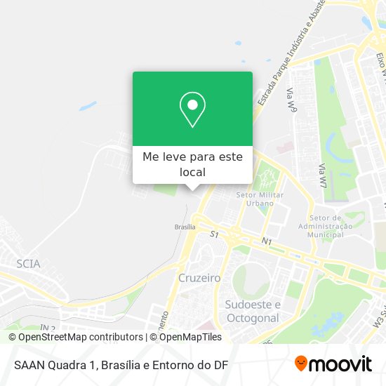 SAAN Quadra 1 mapa