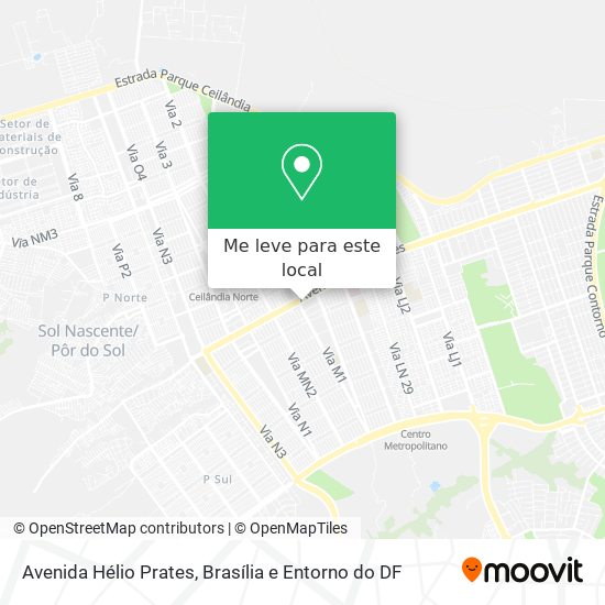 Avenida Hélio Prates mapa