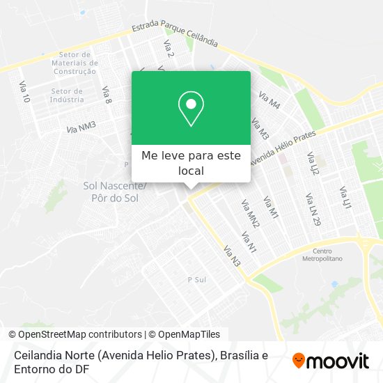 Ceilandia Norte (Avenida Helio Prates) mapa