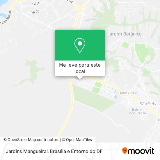 Jardins Mangueiral mapa