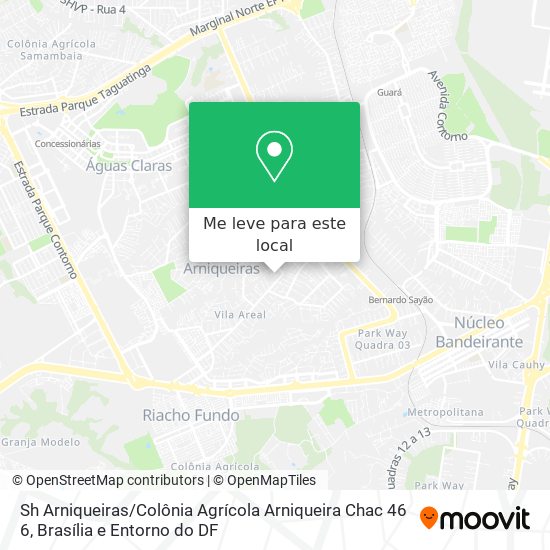 Sh Arniqueiras / Colônia Agrícola Arniqueira Chac 46 6 mapa