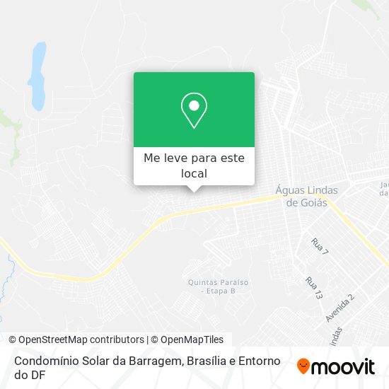Condomínio Solar da Barragem mapa