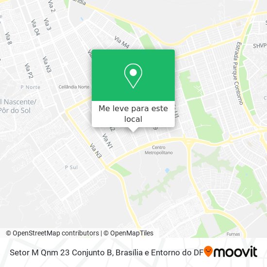 Setor M Qnm 23 Conjunto B mapa