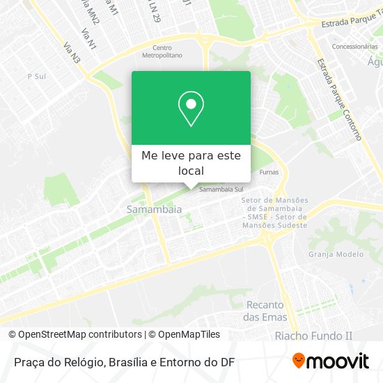 Praça do Relógio mapa