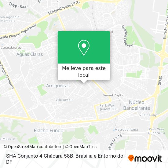 SHA Conjunto 4 Chácara 58B mapa