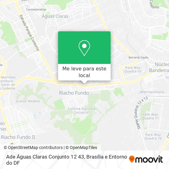 Ade Águas Claras Conjunto 12 43 mapa