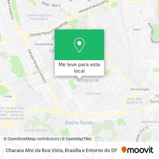 Chacara Alto da Boa Vista mapa
