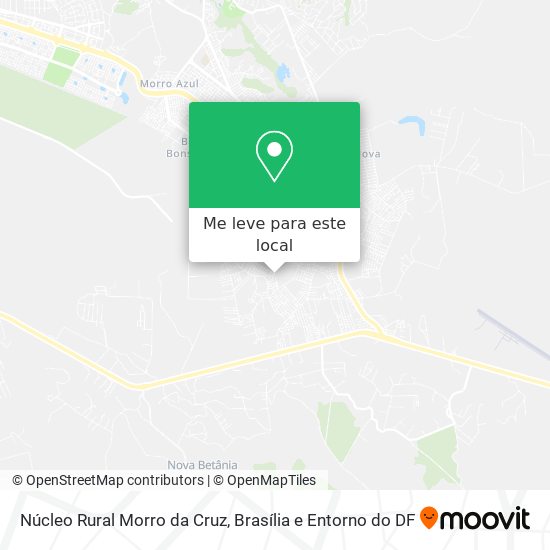 Núcleo Rural Morro da Cruz mapa