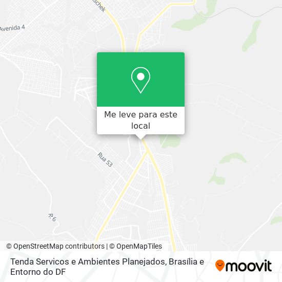 Tenda Servicos e Ambientes Planejados mapa