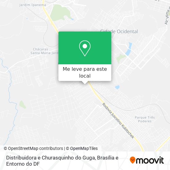 Distribuidora e Churasquinho do Guga mapa