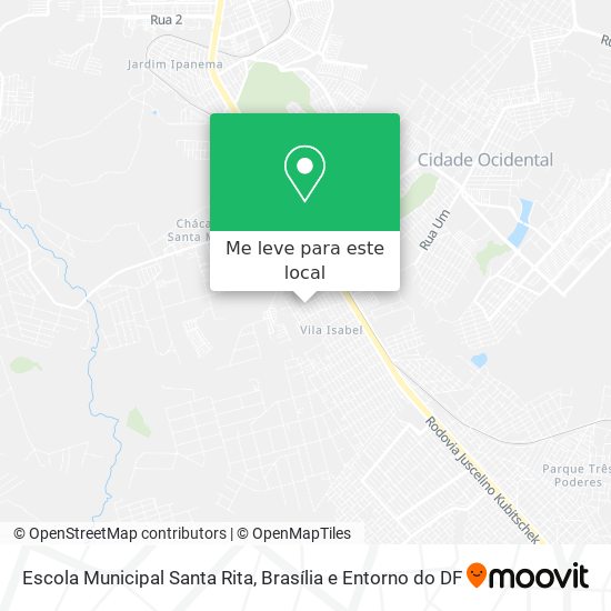 Escola Municipal Santa Rita mapa