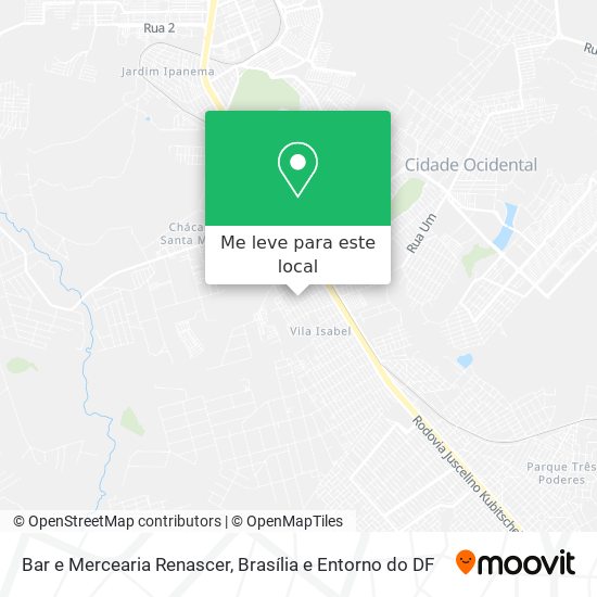 Bar e Mercearia Renascer mapa