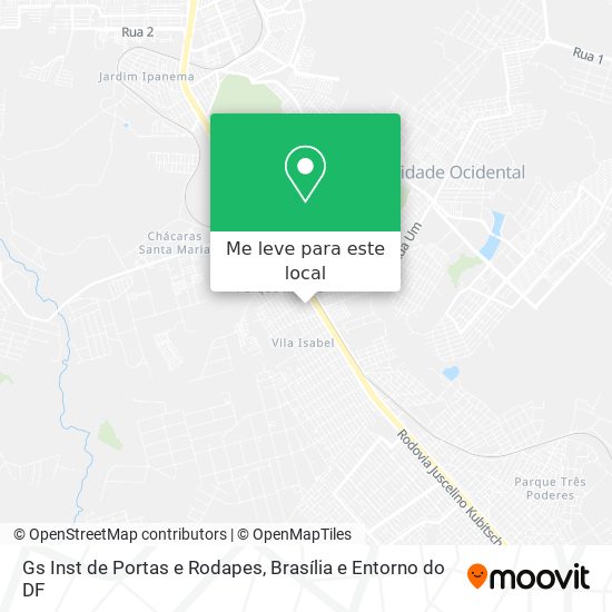 Gs Inst de Portas e Rodapes mapa