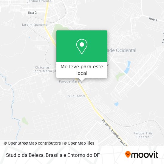 Studio da Beleza mapa