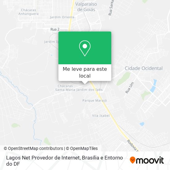 Lagos Net Provedor de Internet mapa