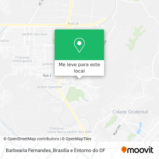 Barbearia Fernandes mapa