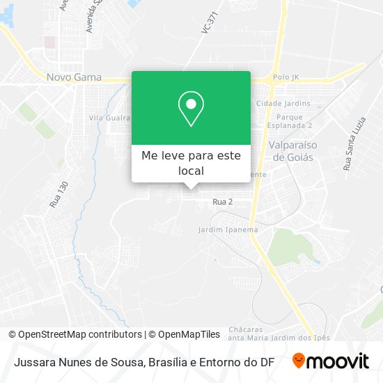 Jussara Nunes de Sousa mapa