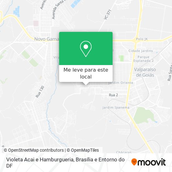 Violeta Acai e Hamburgueria mapa