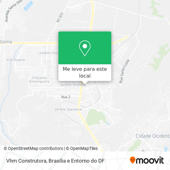 Vhm Construtora mapa