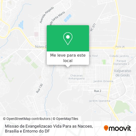 Missao de Evangelizacao Vida Para as Nacoes mapa