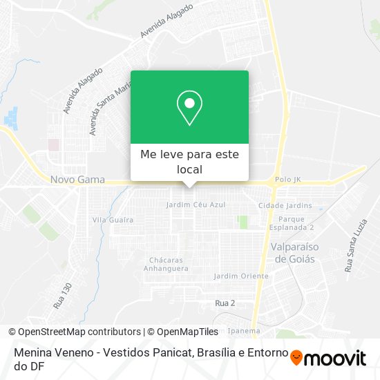 Menina Veneno - Vestidos Panicat mapa