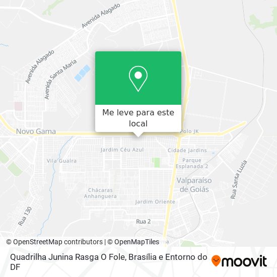 Quadrilha Junina Rasga O Fole mapa