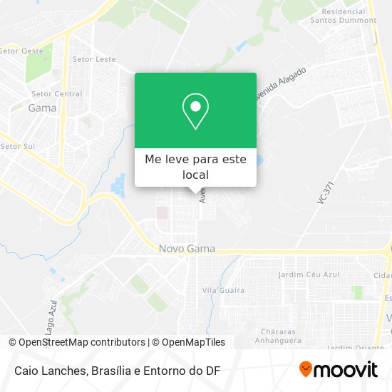 Caio Lanches mapa