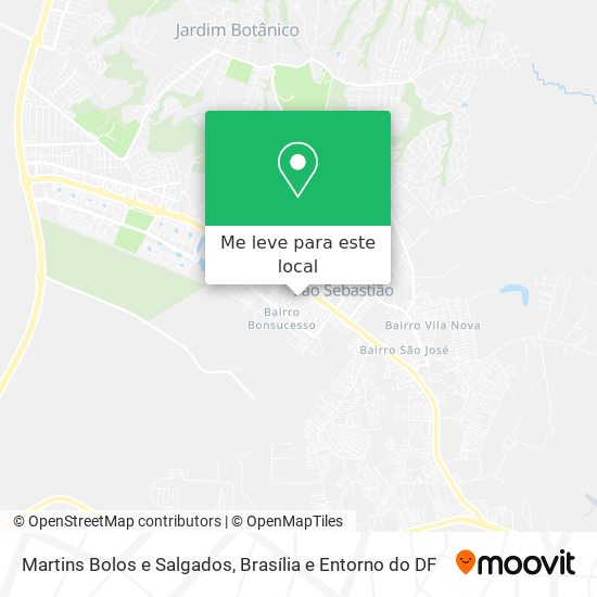 Martins Bolos e Salgados mapa