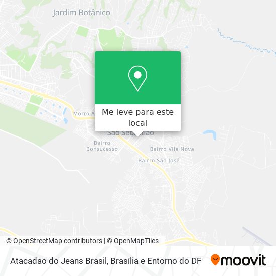 Atacadao do Jeans Brasil mapa