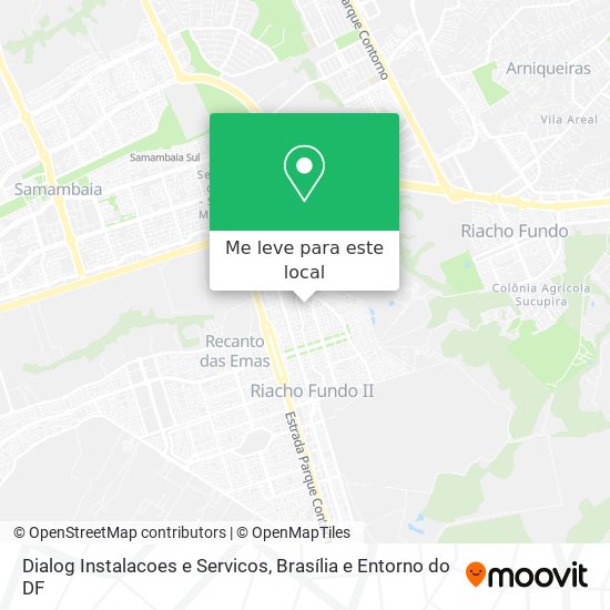 Dialog Instalacoes e Servicos mapa