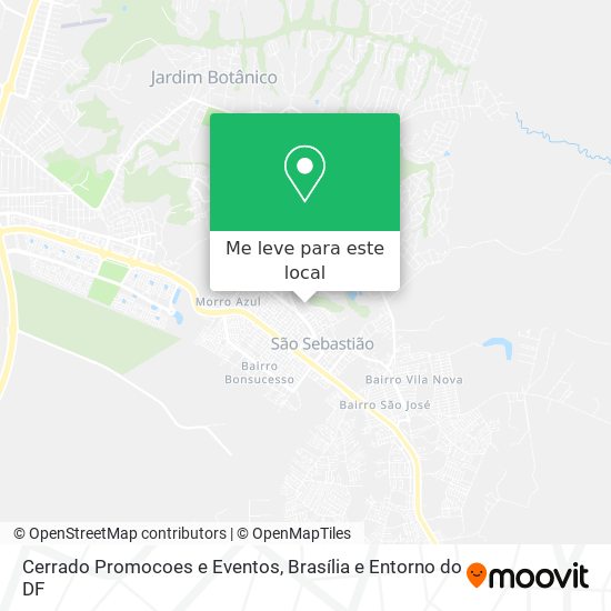 Cerrado Promocoes e Eventos mapa