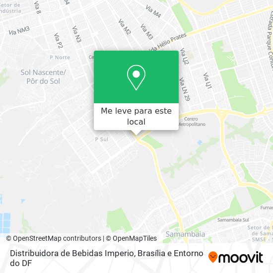 Distribuidora de Bebidas Imperio mapa