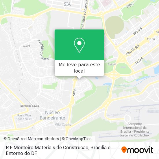 R F Monteiro Materiais de Construcao mapa