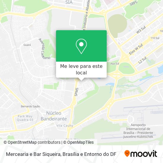 Mercearia e Bar Siqueira mapa
