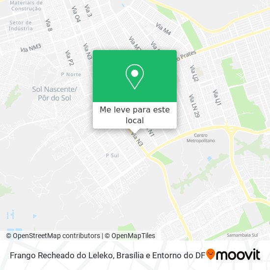 Frango Recheado do Leleko mapa