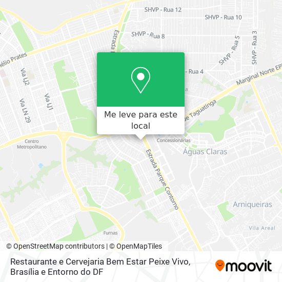 Restaurante e Cervejaria Bem Estar Peixe Vivo mapa