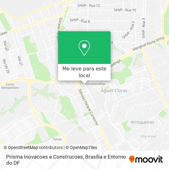 Prisma Inovacoes e Construcoes mapa