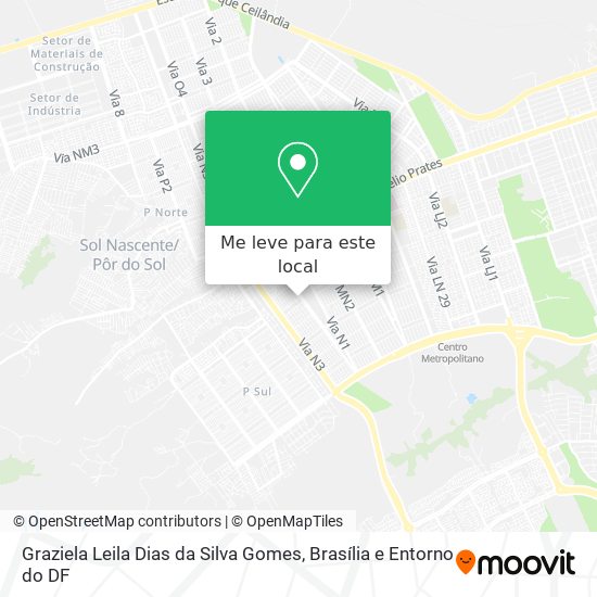 Graziela Leila Dias da Silva Gomes mapa