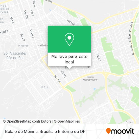 Balaio de Menina mapa