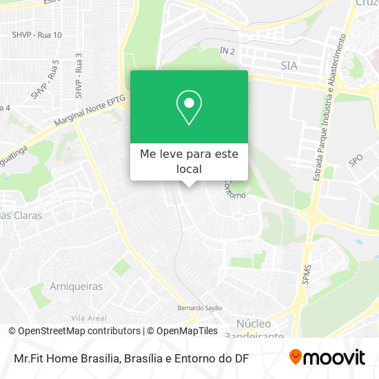 Mr.Fit Home Brasilia mapa