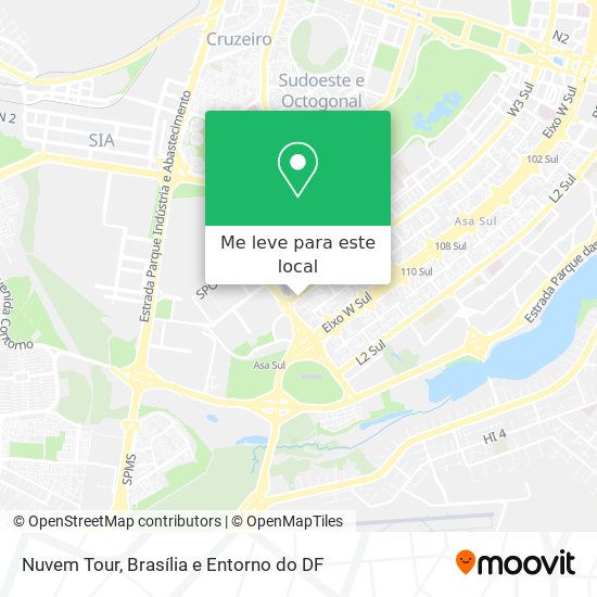 Nuvem Tour mapa
