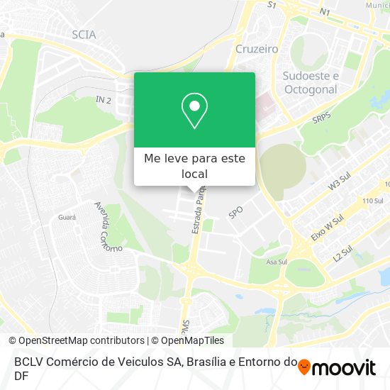 BCLV Comércio de Veiculos SA mapa
