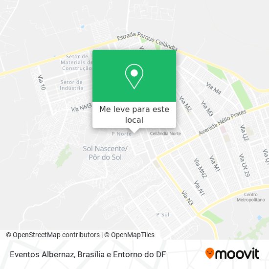 Eventos Albernaz mapa