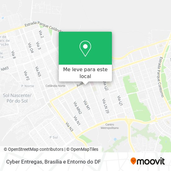 Cyber Entregas mapa