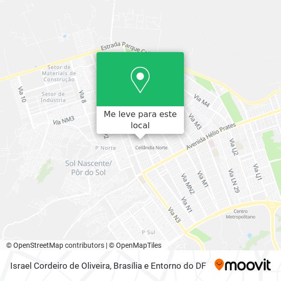 Israel Cordeiro de Oliveira mapa
