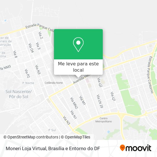 Moneri Loja Virtual mapa