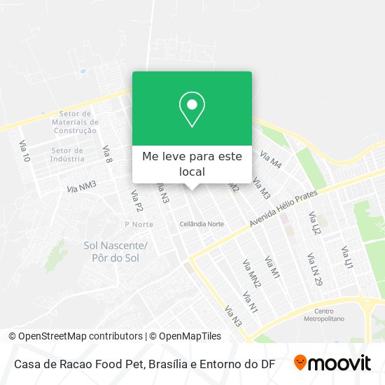 Casa de Racao Food Pet mapa