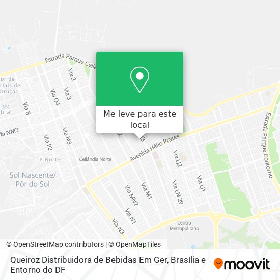 Queiroz Distribuidora de Bebidas Em Ger mapa