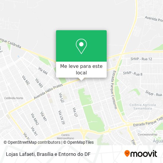 Lojas Lafaeti mapa
